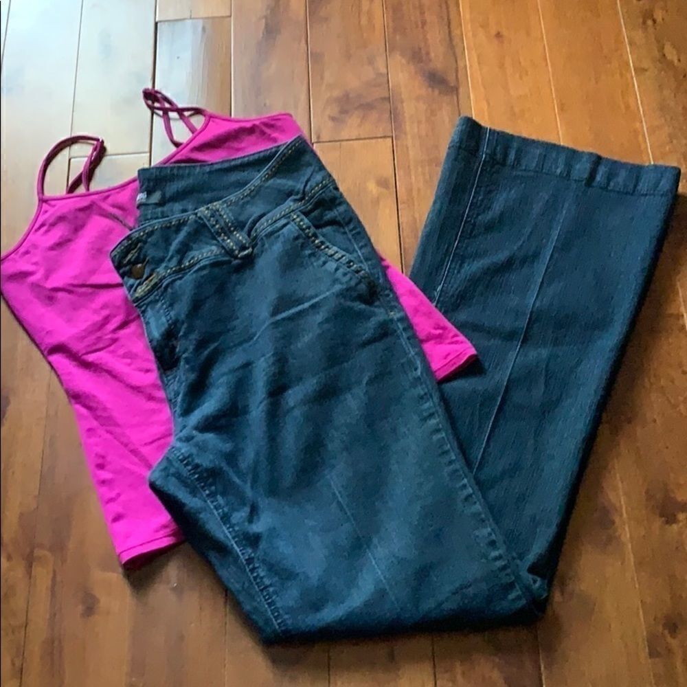 Rewash dark denim jeans six 16 tall long